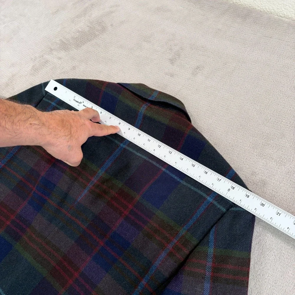 Ralph Lauren Purple Label Kent Hand Tailored Jacket Men 42R Wool Plaid NWT $2500